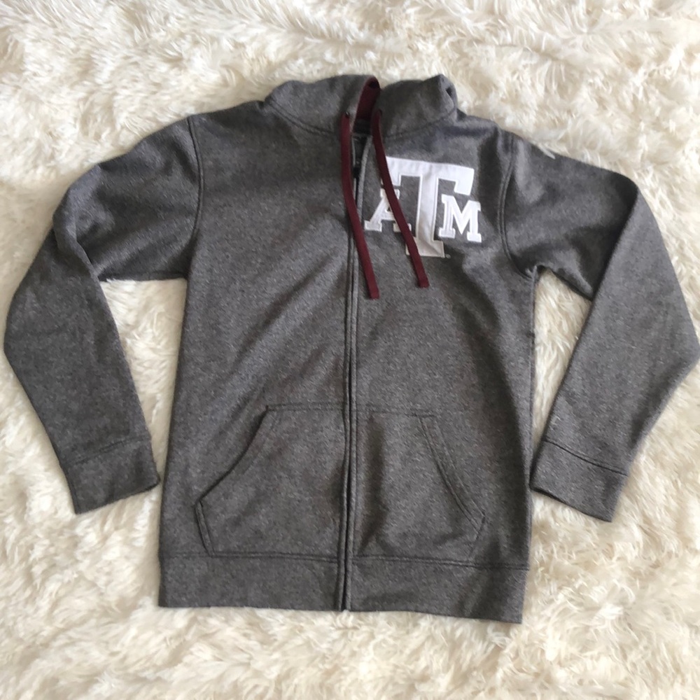 Texas A&M Champion Zip Up Hoodie Size Small Unisex